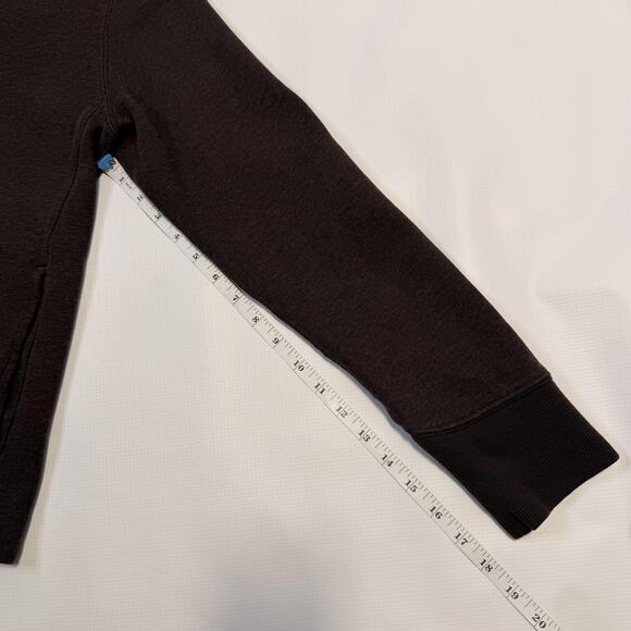 BOSS Orange Sweatshirt Mens Medium Brown Full Zip Stand Collar Rib Cuffs Knit - Picture 6 of 13